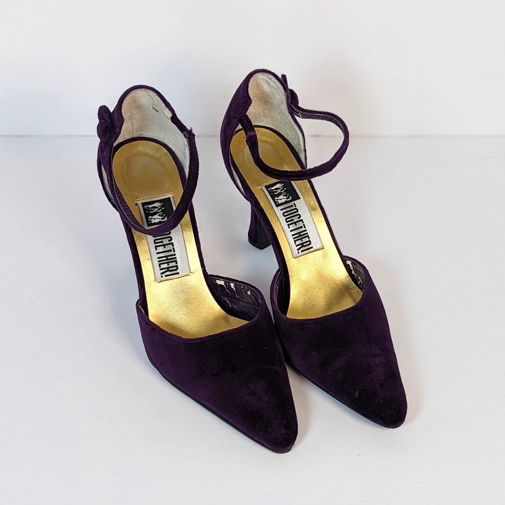 Together Purple velvet Heels Size 7